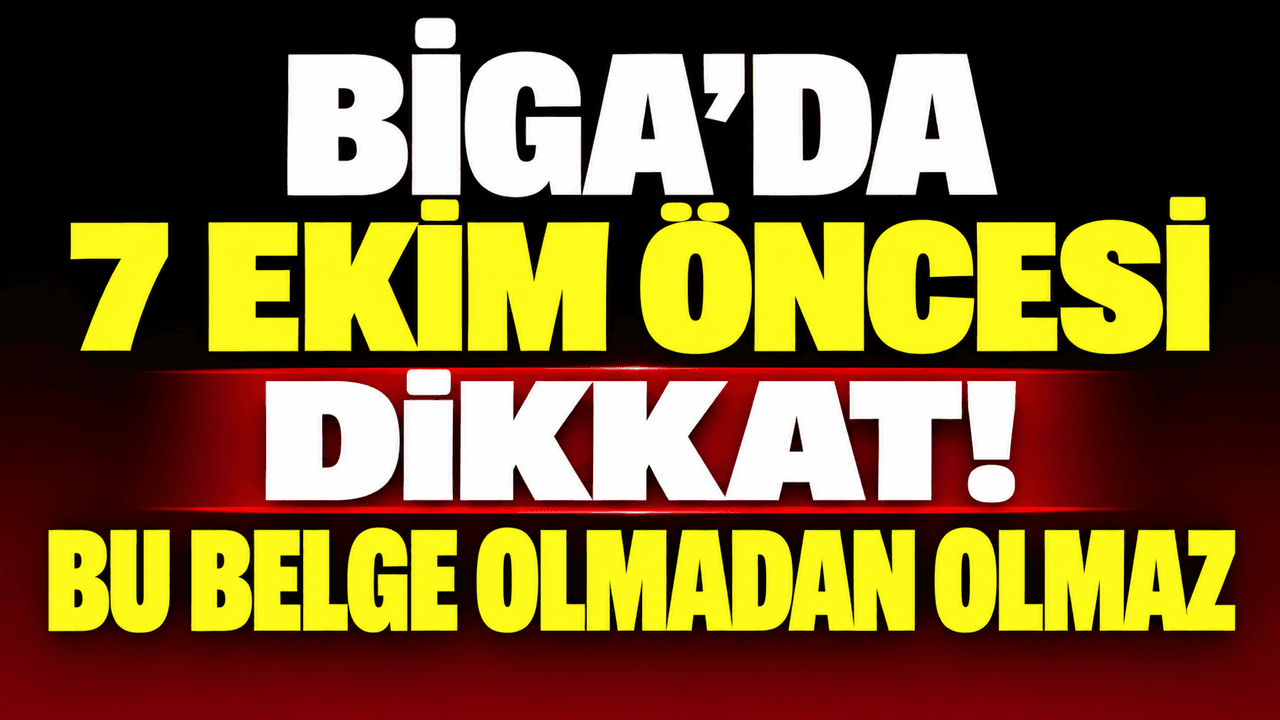 Biga Ticaret Borsası: 7 Ekim Seçiminde Yetki Belgesi Gerekliliği