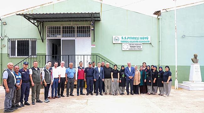 VALİ TORAMAN PITIRELİ KÖYÜ'NDE ÜRETİCİLERLE BULUŞTU