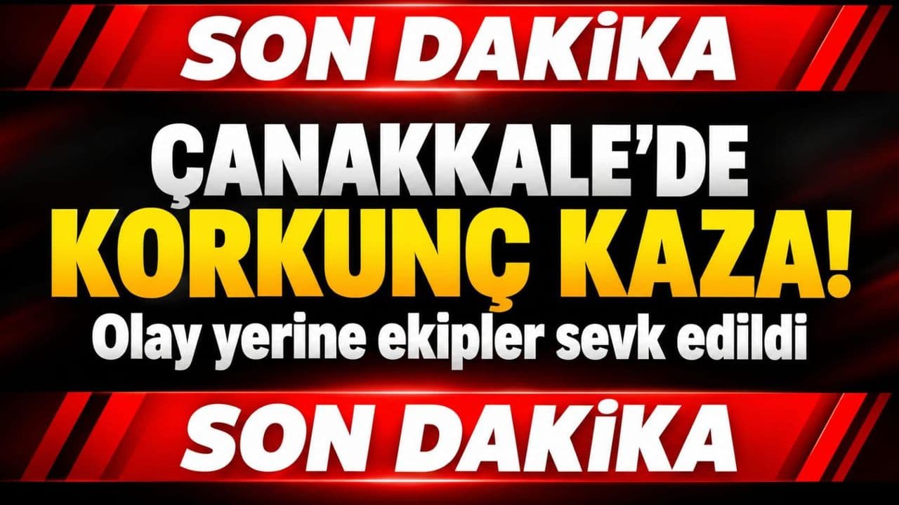 Biga’da iki aracın çarpışması büyük hasara yol açtı, ekipler hızla olay yerine sevk edildi