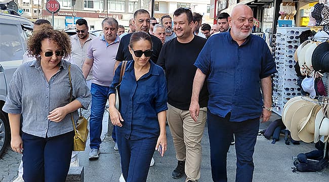 Şakir Semizoğlu Çanakkale Çarşısında Esnafla Buluştu
