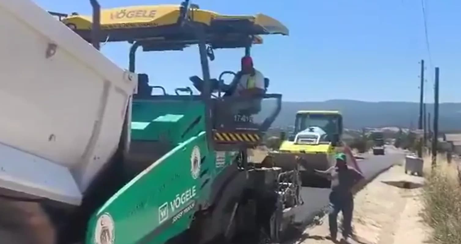Çanakkale'de Köy Yolları Asfaltlanıyor