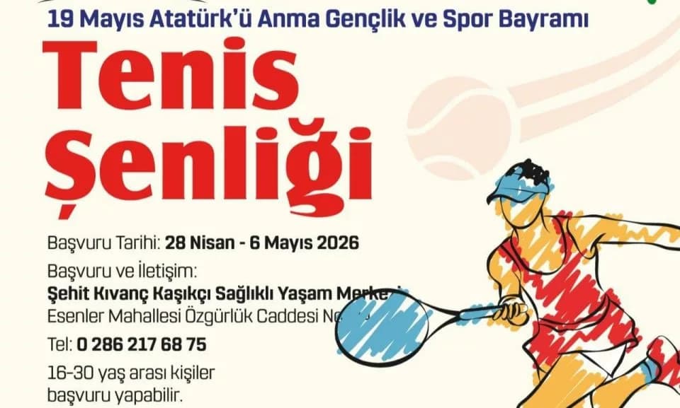 Çanakkale'de Tenis Şenliği için Başvurular Başladı