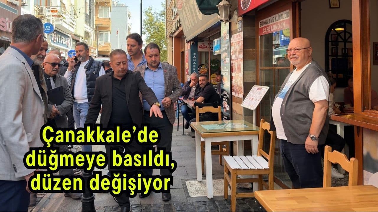 Çanakkale’de Yaya Alanları Yeniden Düzenlendi, Esnaf İşbirliğiyle Uygulama Başladı