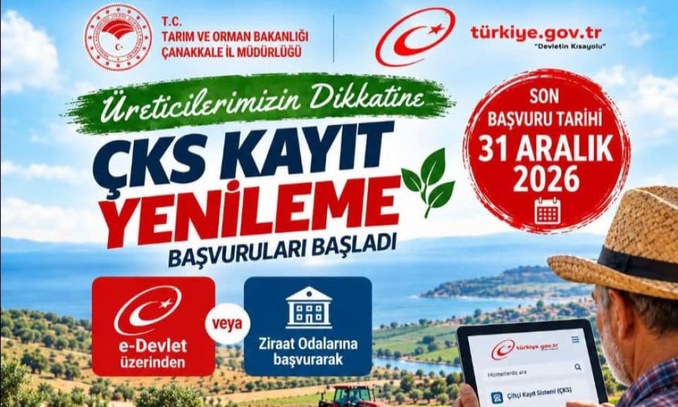 Tarım İl Müdürlüğünden üreticilere can alıcı ikaz: 2027 ÇKS başvurularında son gün 31 Aralık