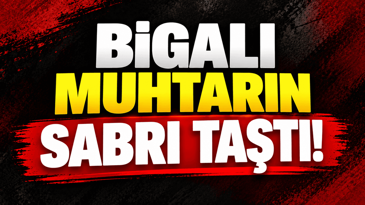Biga Gerlengeç Köyünde Çevre Kirliliği Konusunda Muhtarın Uyarısı