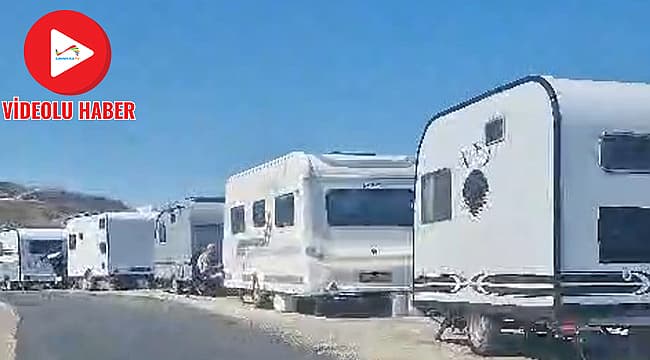 GÜZELYALI'DA KARAVAN YOĞUNLUĞU TEPKİ ÇEKİYOR