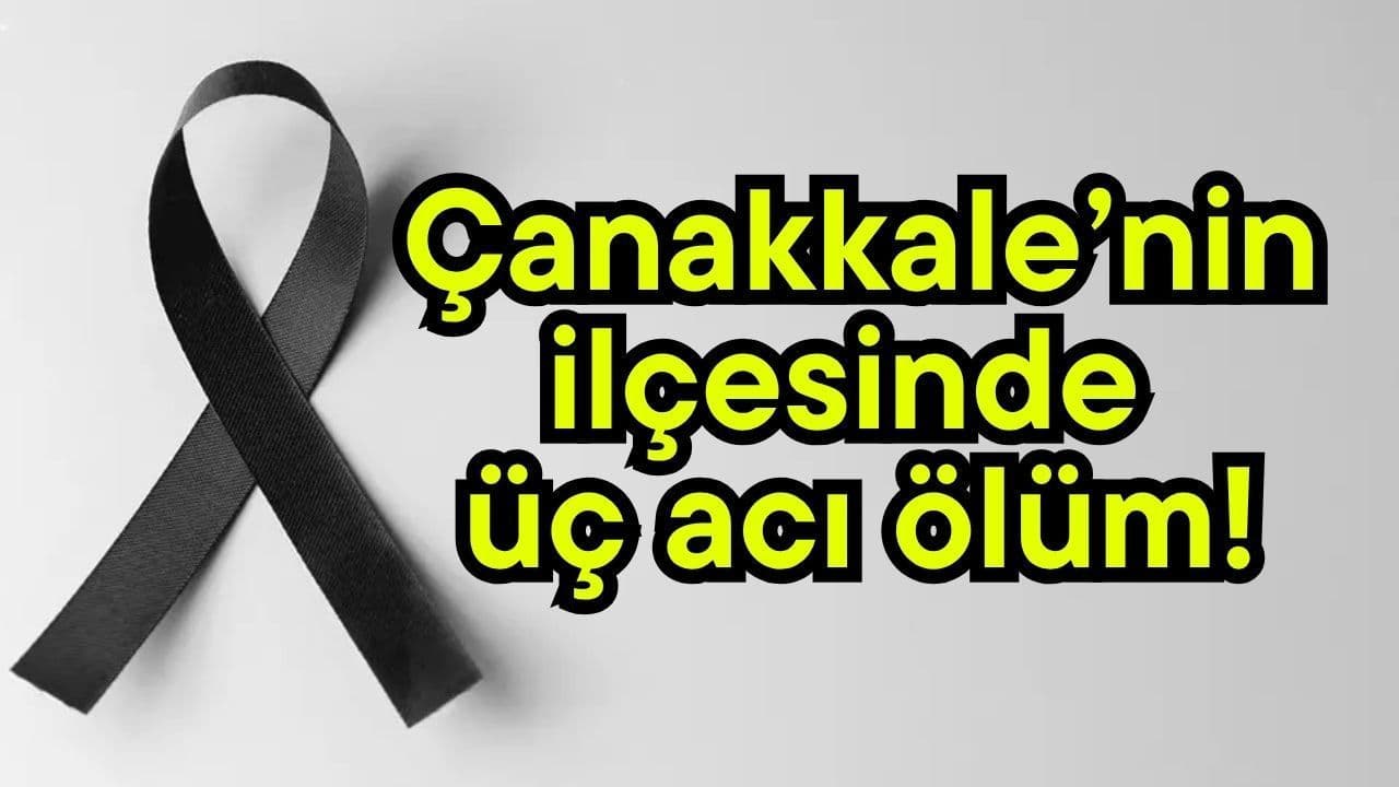 Bayramiç'te Üç Acı Veda: Cenazeler Toprağa Veriliyor