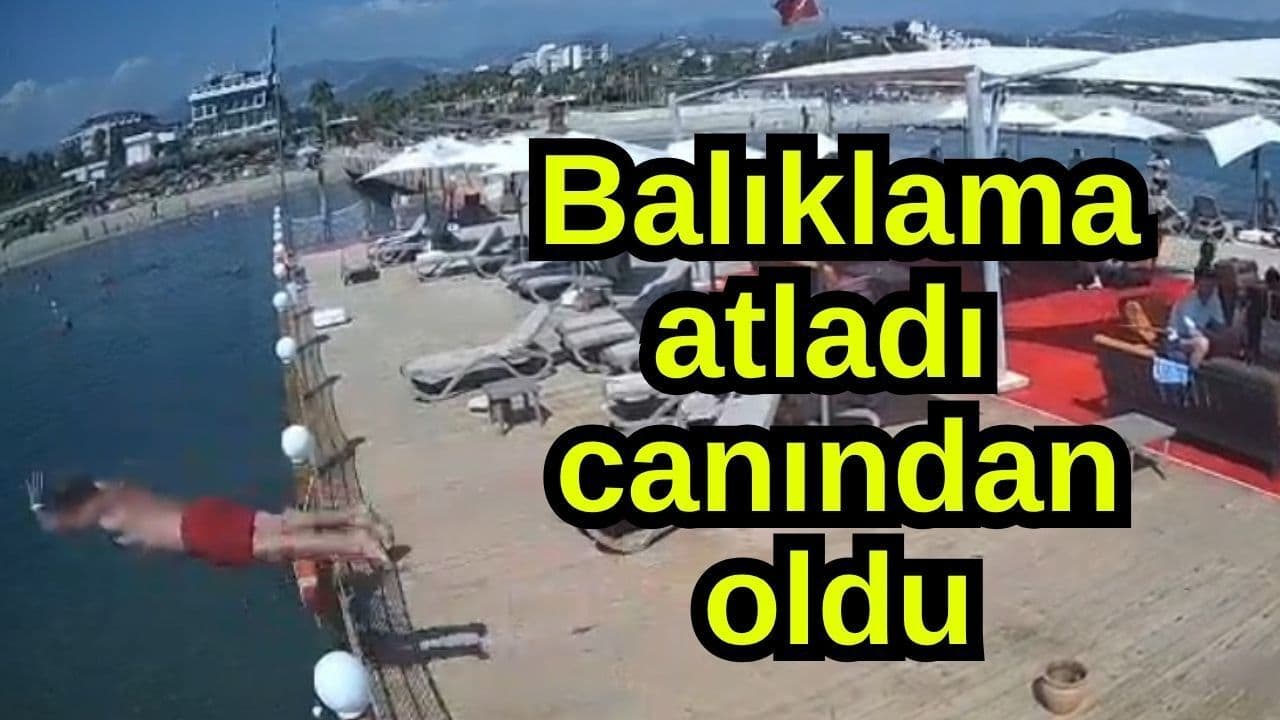 Balıklama atladı canından oldu