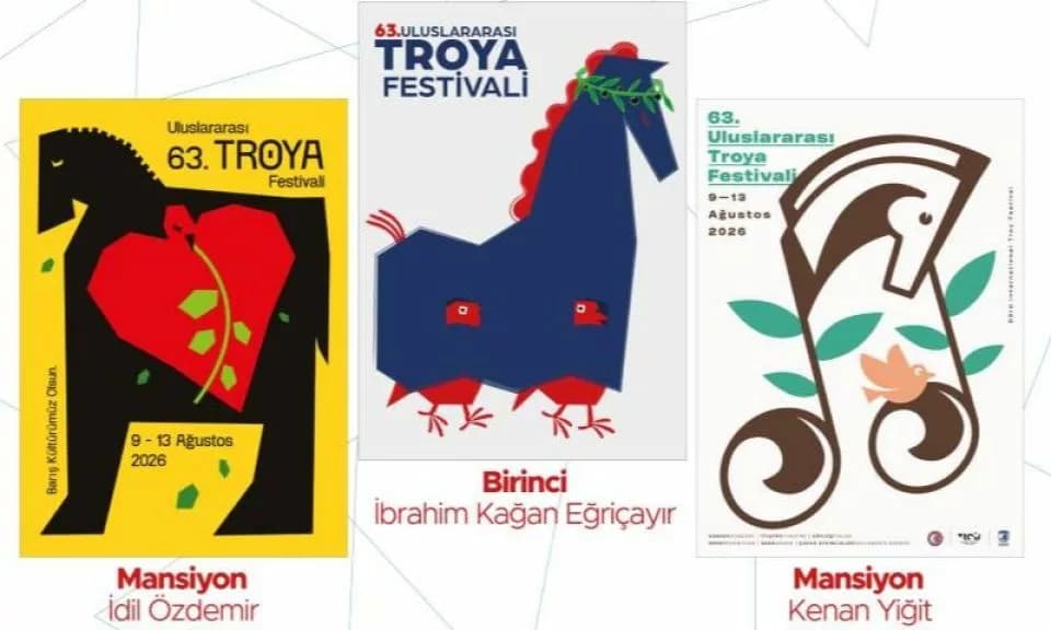 63. Uluslararası Troya Festivali Afişini İbrahim Kağan Eğriçayır Tasarladı