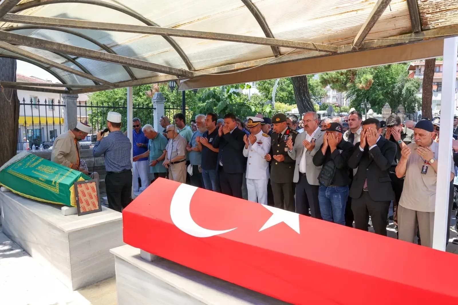 Gelibolu'da Kore Gazisi Raif Aydın'a Askeri Törenle Veda