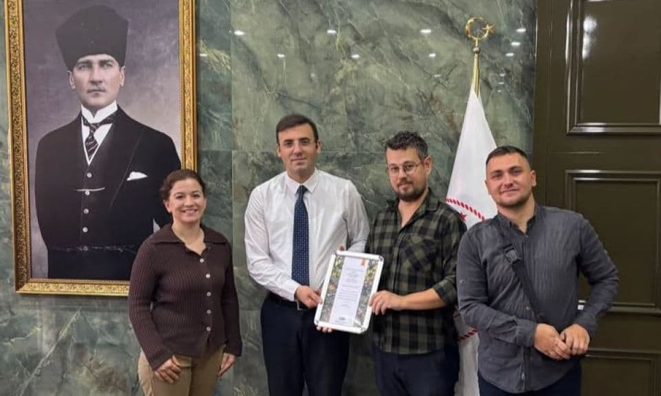 Çan'da Çevre Derneği ve Kadın Kooperatifinden Kaymakam Bülent Şimşek'e Ziyaret