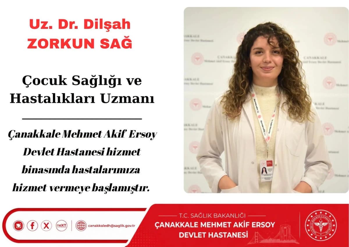 Çanakkale devlet hastanesinde taze çocuk doktoru vazifeye start aldı