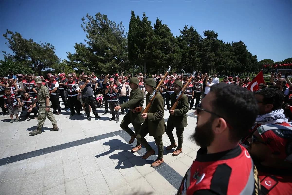 Osmanlı Motosiklet Derneği Çanakkale'de Buluştu