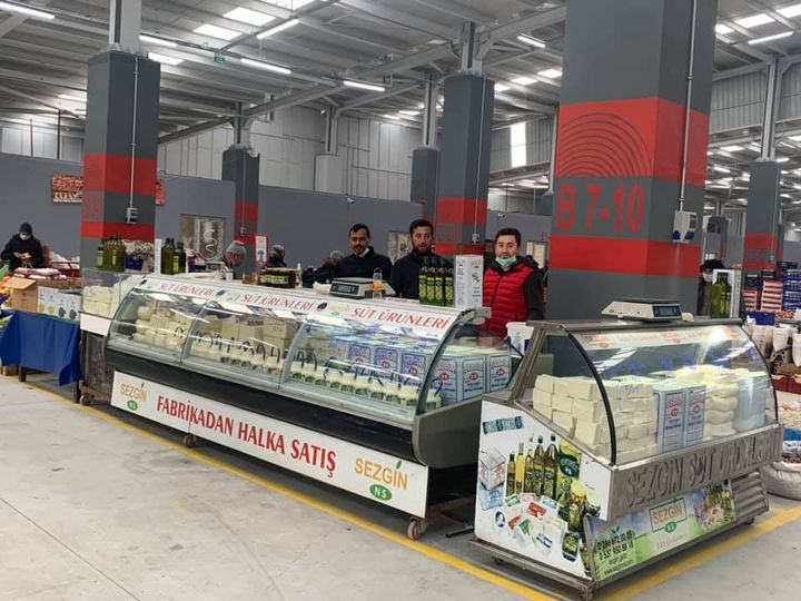 Ezine’de esnaf yeni yerinde