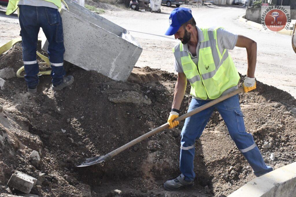 Biga Belediyesi Yeniceköy Mahallesi’nde Çalışmalara Hız Verdi